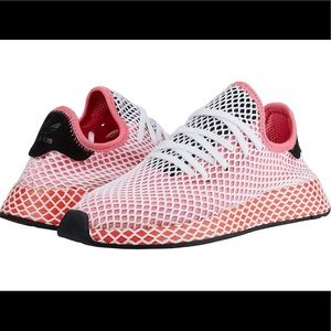 Adidas Deerupt Runner pink black & orange size 7.5